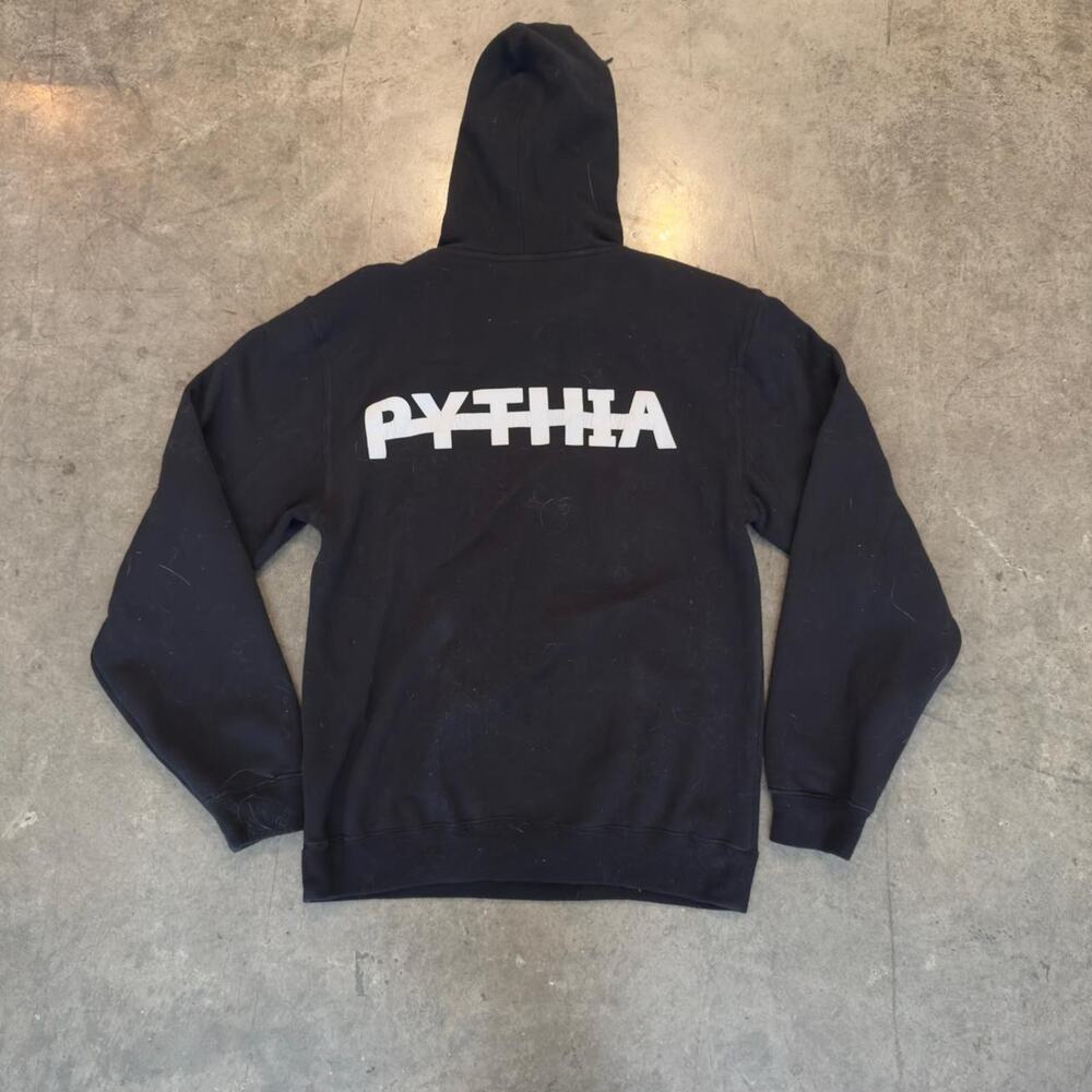 Black white pythia hoodie